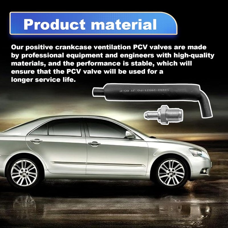 stymart طقم صمام PCV وخراطيم تويوتا - متوافق مع كامري، هايلاندر، سايون xb، راف4، سولارا، كورولا، ماتريكس؛ خراطيم PCV لكزس HS250h - Image 5